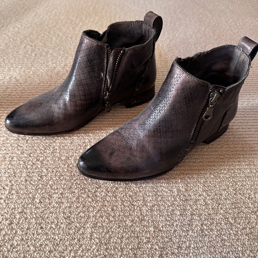 Bed Stu Stud Copper Graphito Dip Dye bootie
